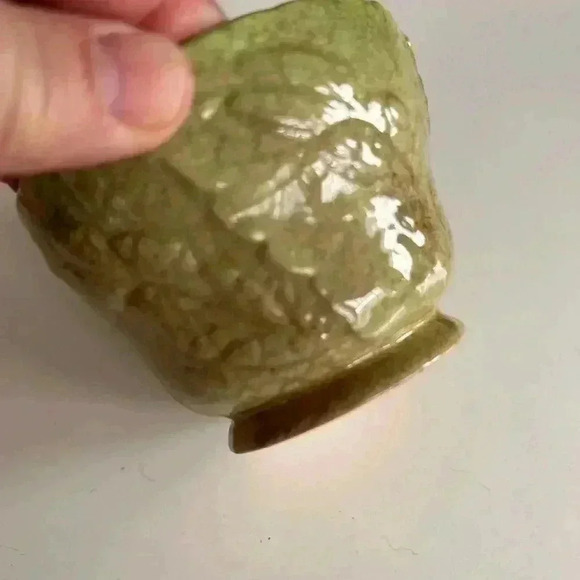 Vintage Art Deco Carlton Ware Green Foxglove Sugar Bowl In Australian Design - Picture 5 of 6